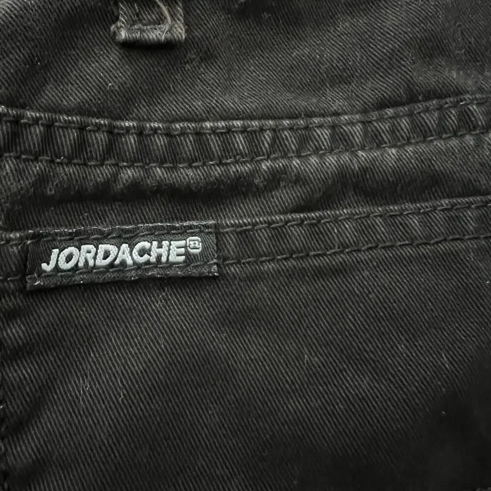 Vintage Jordache Shorts Women's Size 16 Black High Rise Midi Mom Jort Y2K‎